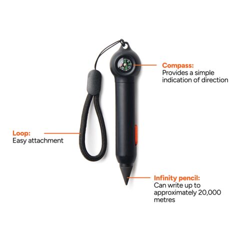 Nordic Drift Trail RCS Portable Infinity Pocket Pen W Compas black | No Branding | not available | not available