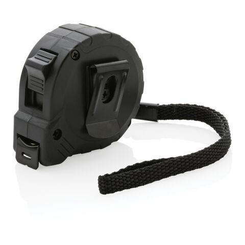 3M/16 mm measuring tape with stop button, RCS-recycled plastic black | No Branding | not available | not available