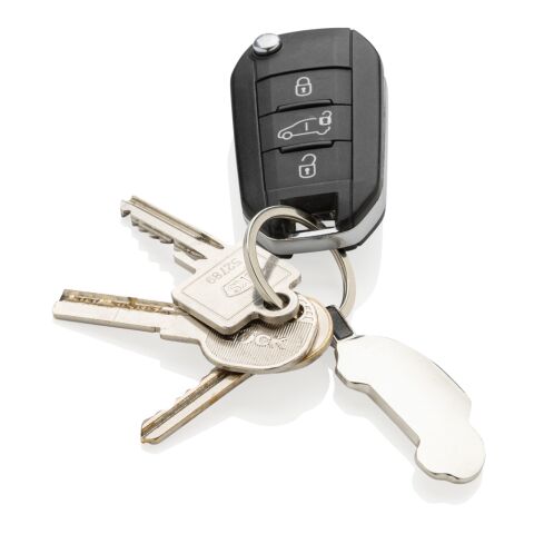 RCS recycled zinc alloy car keyring silver | No Branding | not available | not available
