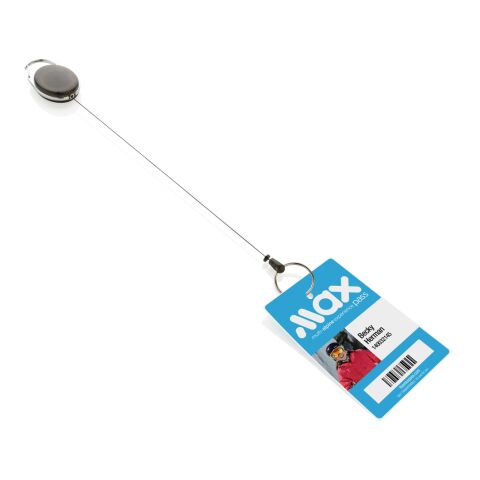 RCS recycled ABS roller clip keychain black | No Branding | not available | not available