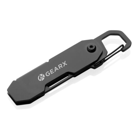 Gear X foldable EDC tool with carabiner and parcel cutter black | No Branding | not available | not available