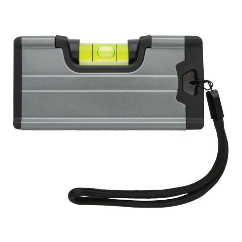Pocket size level ruler with magnet grey | No Branding | not available | not available