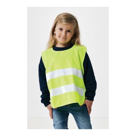 GRS recycled PET high-visibility safety vest 3-6 years yellow | No Branding | not available | not available