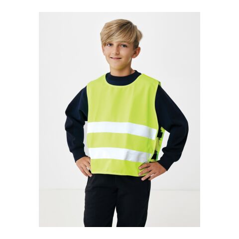 GRS recycled PET high-visibility safety vest 7-12 years yellow | No Branding | not available | not available