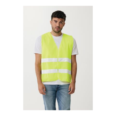 GRS recycled PET high-visibility safety vest yellow | No Branding | not available | not available