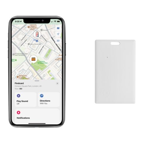 Findcard RCS recycled plastic item finder card white | No Branding | not available | not available