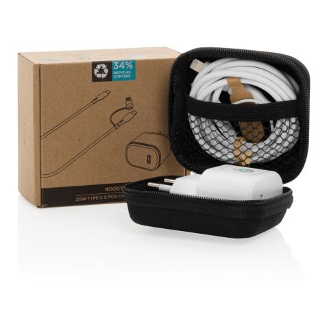 Boost RCS reycled PET 20W type C 2 pcs charging set black | No Branding | not available | not available