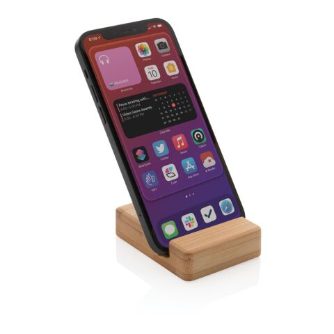 Bamboo phone stand brown | No Branding | not available | not available