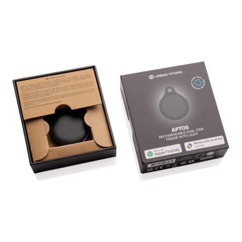 Urban Vitamin Aptos Rechargeable Dual Item Finder with light black