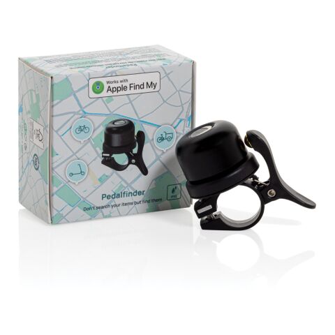 Pedalfinder bike bell with worldwide locating black | No Branding | not available | not available