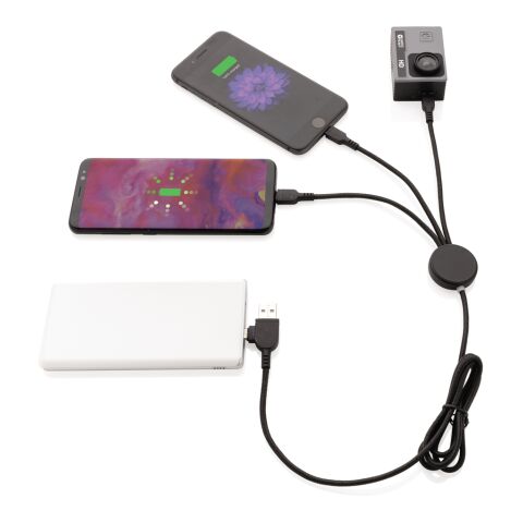 Light up logo 6-in-1 cable black | No Branding | not available | not available