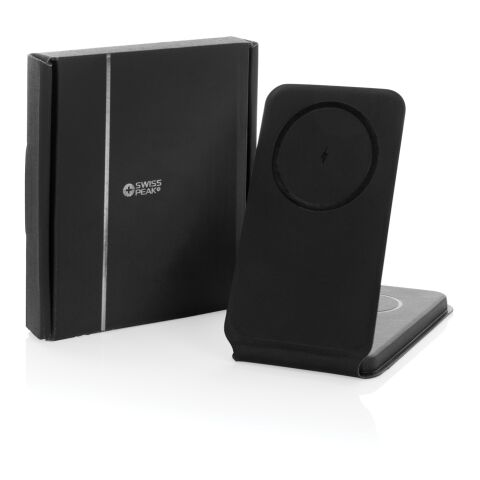 Swiss Peak RCS rPU 15W  3-in-1 magnetic wireless charger black | No Branding | not available | not available