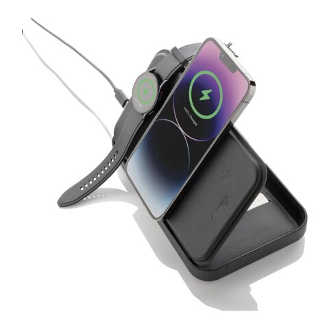 Swiss Peak RCS recycled travel case with 3 in 1 charger black | No Branding | not available | not available