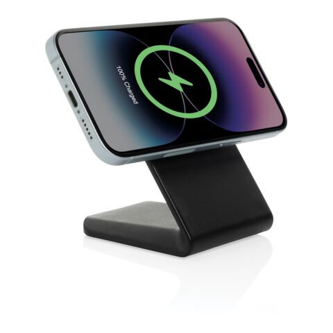 VoltPerch RCS recycled plastic 15W magnetic wireless charger black | No Branding | not available | not available