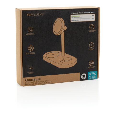 Quantum RCS ultra-fast 25W Magnetic desk wireless Charger grey-black | No Branding | not available | not available