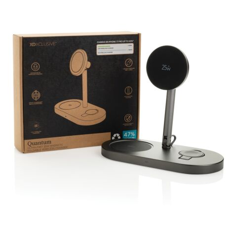 Quantum RCS ultra-fast 25W Magnetic desk wireless Charger grey-black | No Branding | not available | not available