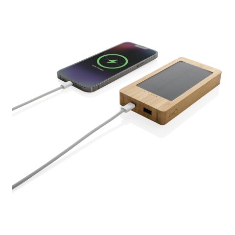 Sunwick 10.000 mAh Bamboo solar powerbank brown | No Branding | not available | not available