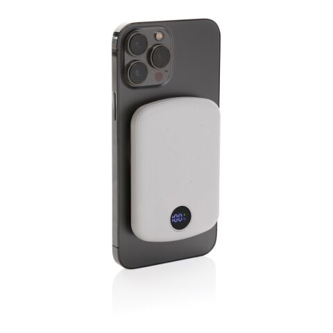 MagBoost RCS recycled plastic 5000 mah magnetic powerbank white | No Branding | not available | not available