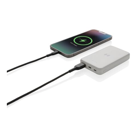 RCS recycled plastic 5.000 mAh 5W wireless powerbank White | No Branding | not available | not available