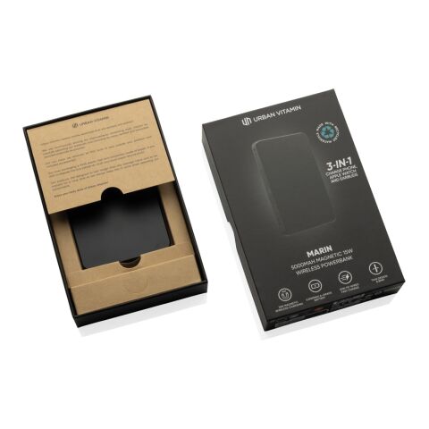 Urban Vitamin Marin 5000mAh magnetic 15W wireless powerbank black | No Branding | not available | not available