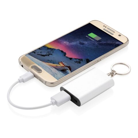 1.000 mAh keychain powerbank silver | No Branding | not available | not available