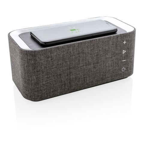 Vogue wireless charging speaker grey-black | No Branding | not available | not available