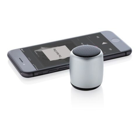 Mini aluminium wireless speaker silver | No Branding | not available | not available