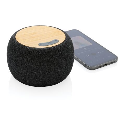 RCS Rplastic/PET FSC®bamboo 5W speaker anthracite | No Branding | not available | not available