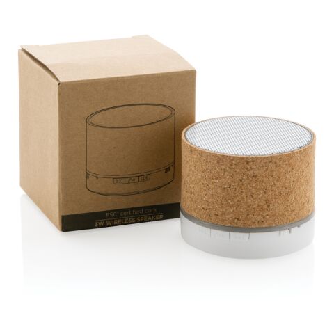 FSC® cork 3W wireless speaker brown | No Branding | not available | not available