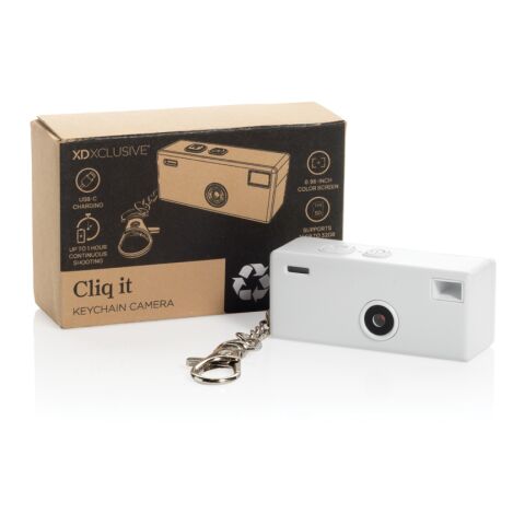 Cliq it RCS recycled Keychain Camera White | No Branding | not available | not available