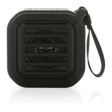 3W RCS recycled plastic wireless sunwave solar speaker black | No Branding | not available | not available