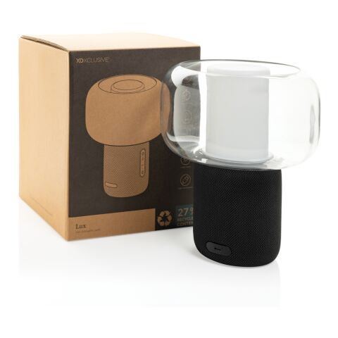 Lux RCS recycled plastic 10W speaker lamp black | No Branding | not available | not available