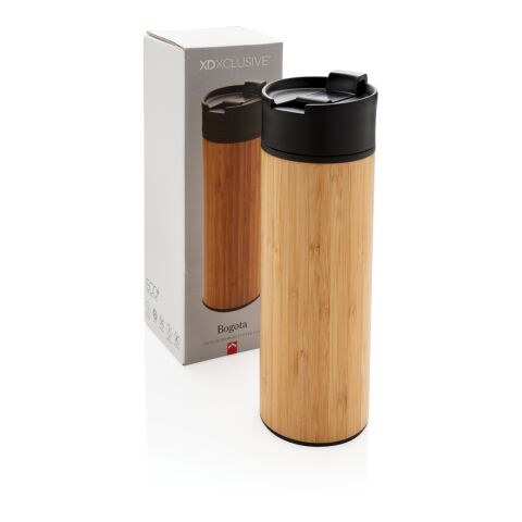 Bogota vacuum bamboo coffee mug brown | No Branding | not available | not available