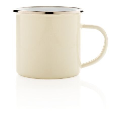 Vintage enamel mug white | No Branding | not available | not available