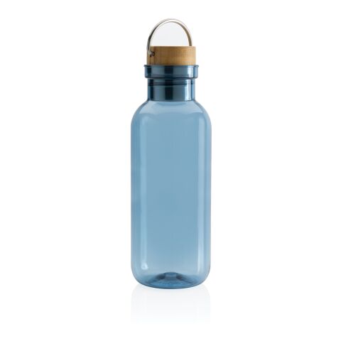 GRS RPET bottle with FSC bamboo lid and handle blue | No Branding | not available | not available