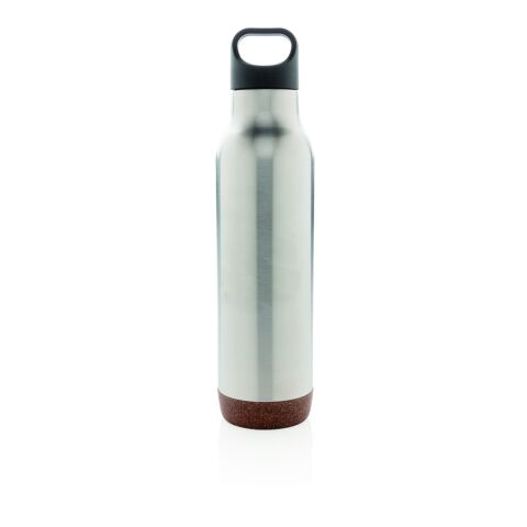 Cork leakproof vacuum flask silver | No Branding | not available | not available