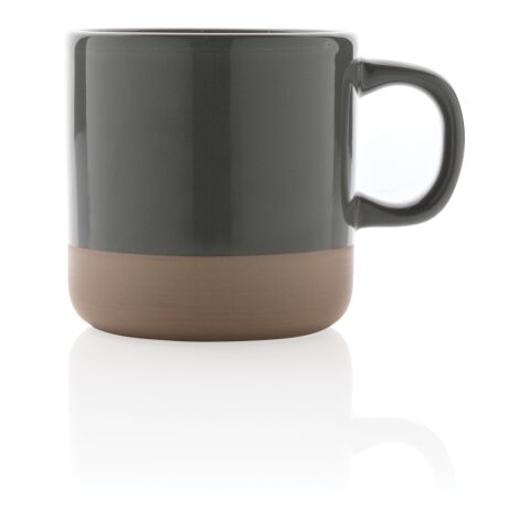 Glazed ceramic mug grey | No Branding | not available | not available