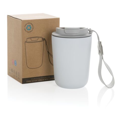 Cuppa RCS re-steel vacuum tumbler with lanyard white | No Branding | not available | not available