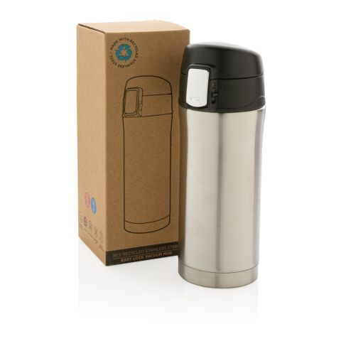 RCS Recycled stainless steel easy lock vacuum mug silver | No Branding | not available | not available