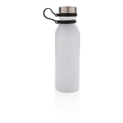 Copper vacuum insulated bottle with carry loop white | No Branding | not available | not available