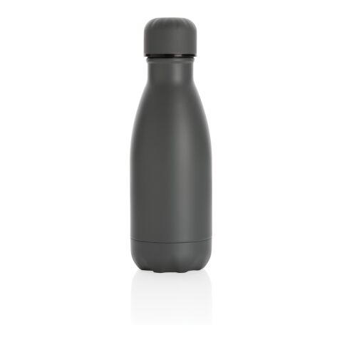 Solid colour vacuum stainless steel bottle 260ml grey | No Branding | not available | not available