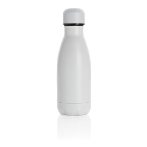 Solid colour vacuum stainless steel bottle 260ml White | No Branding | not available | not available