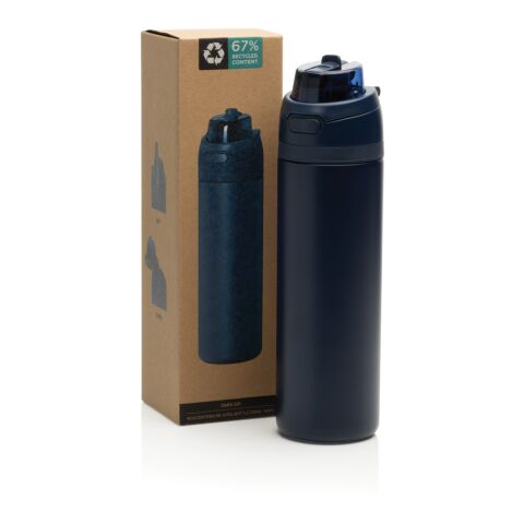 Omni Sip RCS certified re-steel lockable bottle 700ml navy