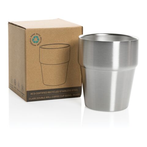 Clark RCS double wall coffee cup 300ML silver | No Branding | not available | not available