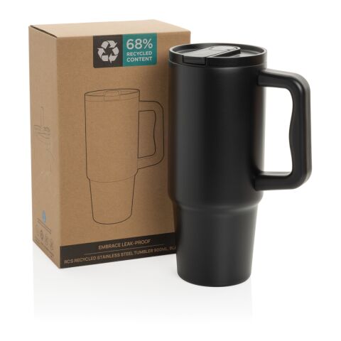 Embrace Leakproof RCS recycled stainless steel tumbler 900ml black | No Branding | not available | not available