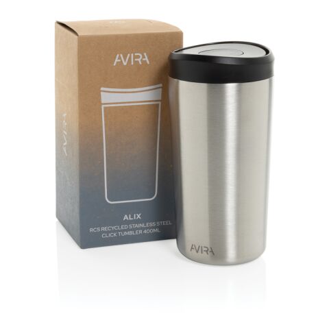 Avira Alix RCS re-steel click tumbler 400ML silver | No Branding | not available | not available