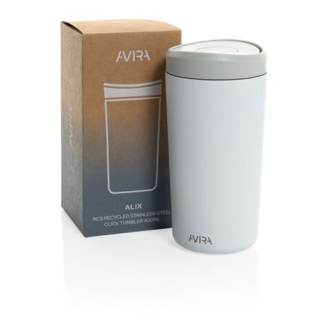 Avira Alix RCS re-steel click tumbler 400ML white | No Branding | not available | not available