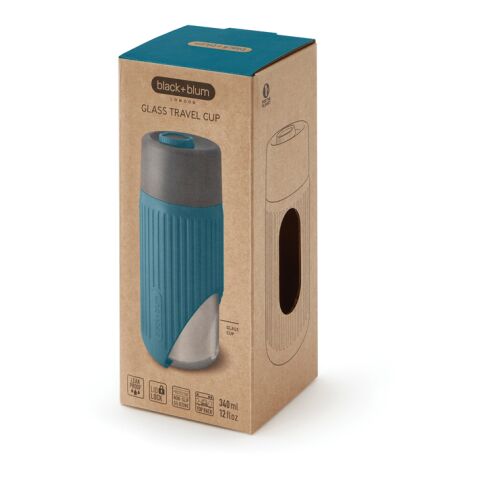 Black+Blum Glass Travel Cup 340ML turquoise | No Branding | not available | not available
