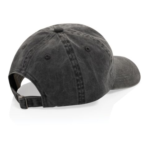 BEAU AWARE™ Washed 6 panel 270gsm cotton twill cap black | No Branding | not available | not available | not available
