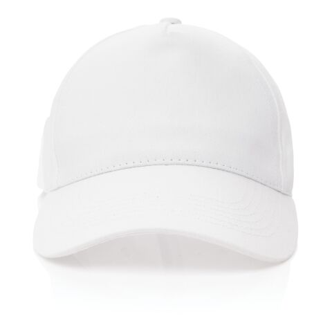 Impact 5 panel 190gr Recycled cotton cap with AWARE™ tracer White | No Branding | not available | not available | not available